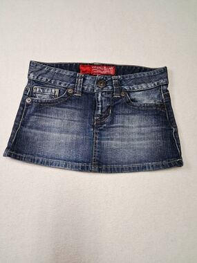 GUESS Women's Dark Blue Denim Mini Skirt